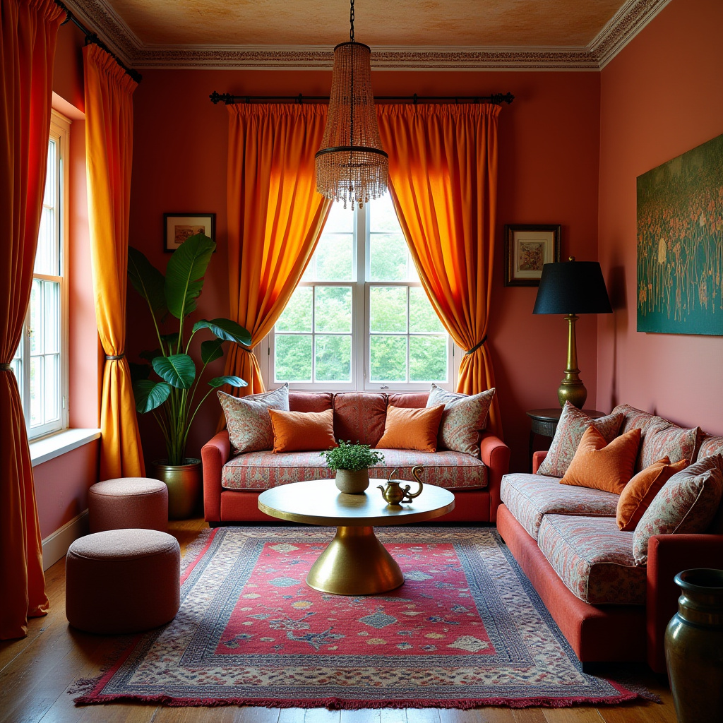 boho curtains living room 38