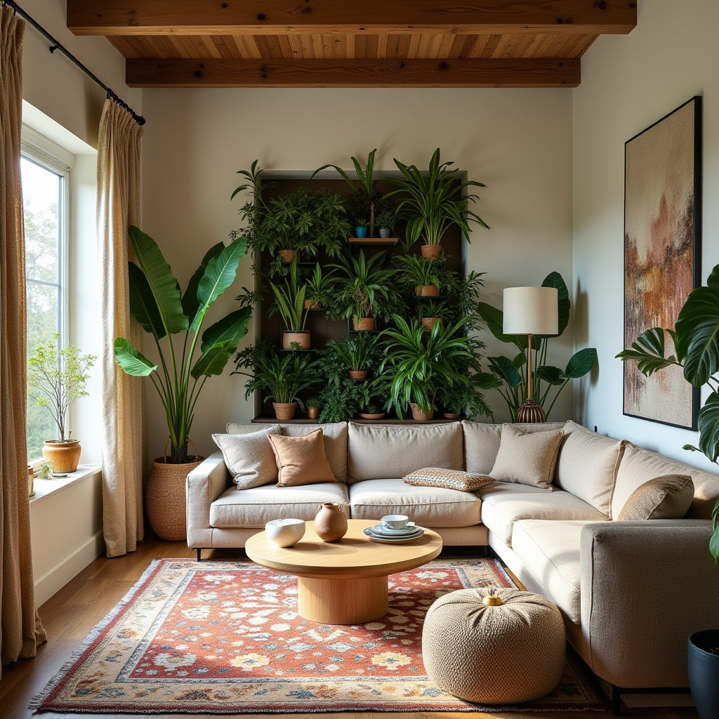boho curtains living room 40