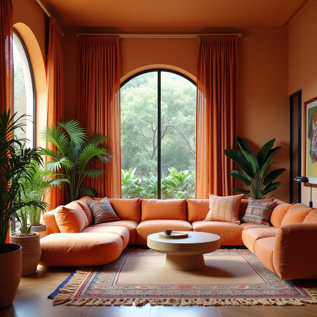 boho curtains living room 6