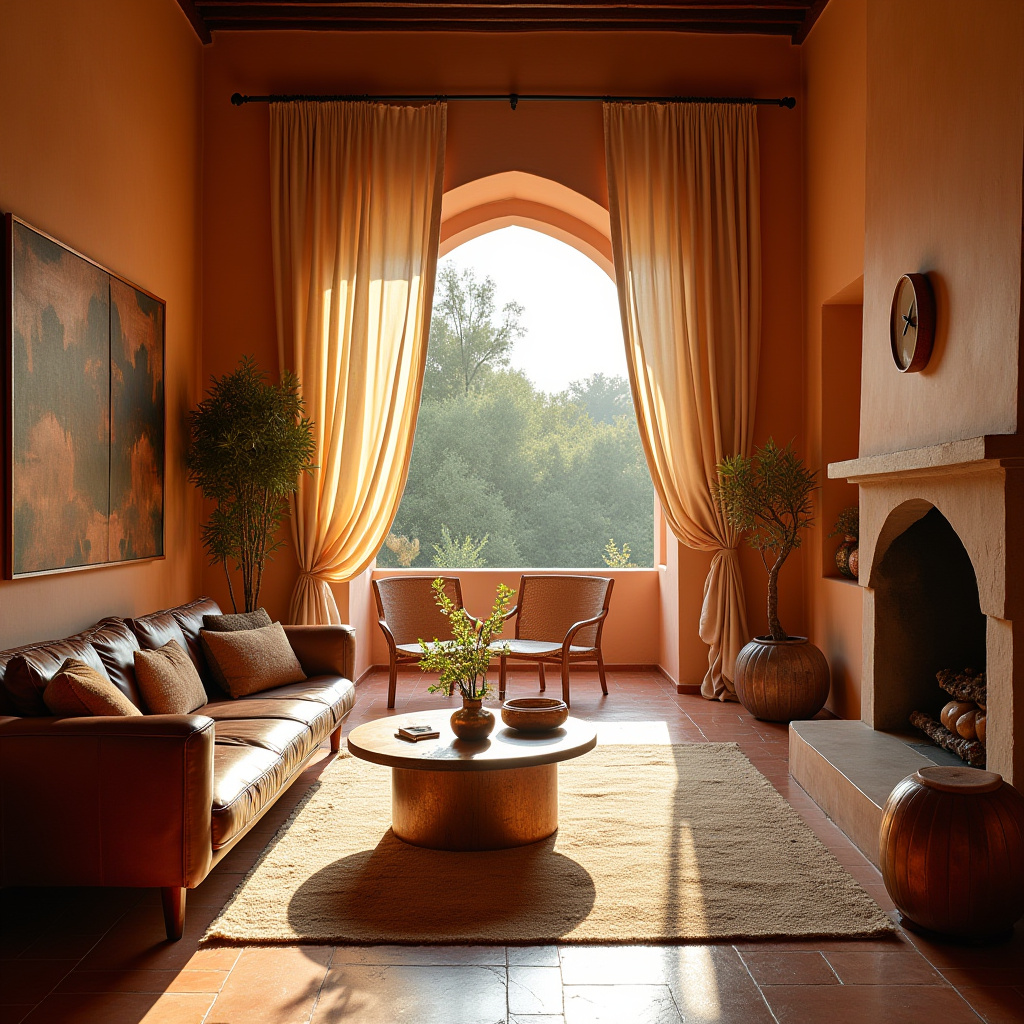 boho curtains living room 7