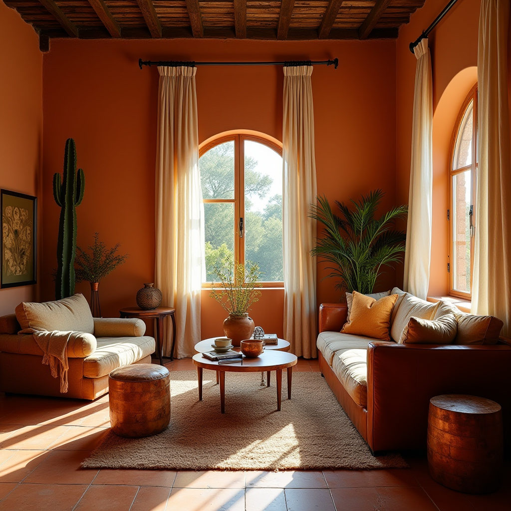 boho curtains living room 8