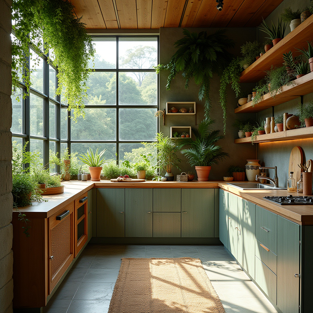 boho eclectic kitchen 17