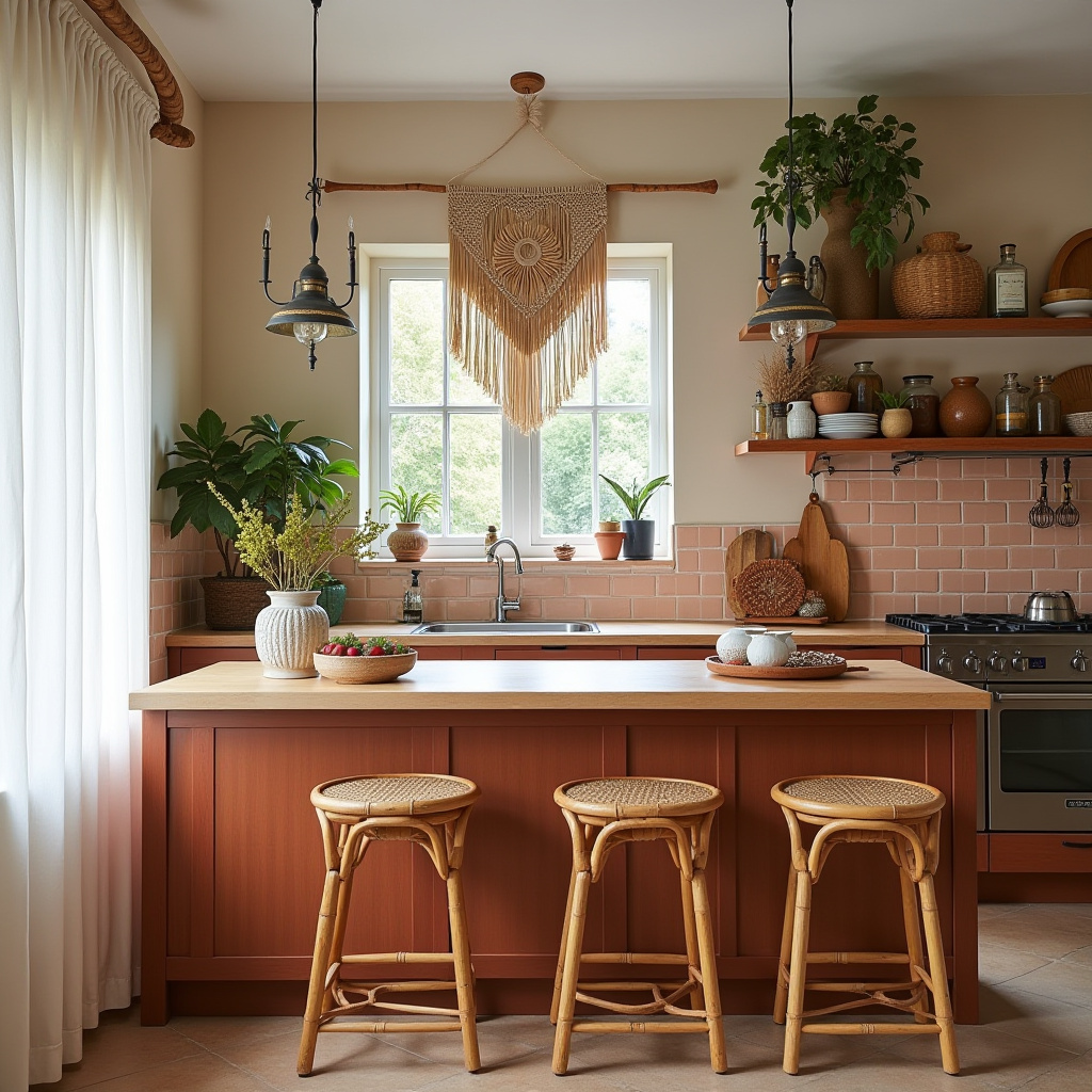 boho eclectic kitchen 2