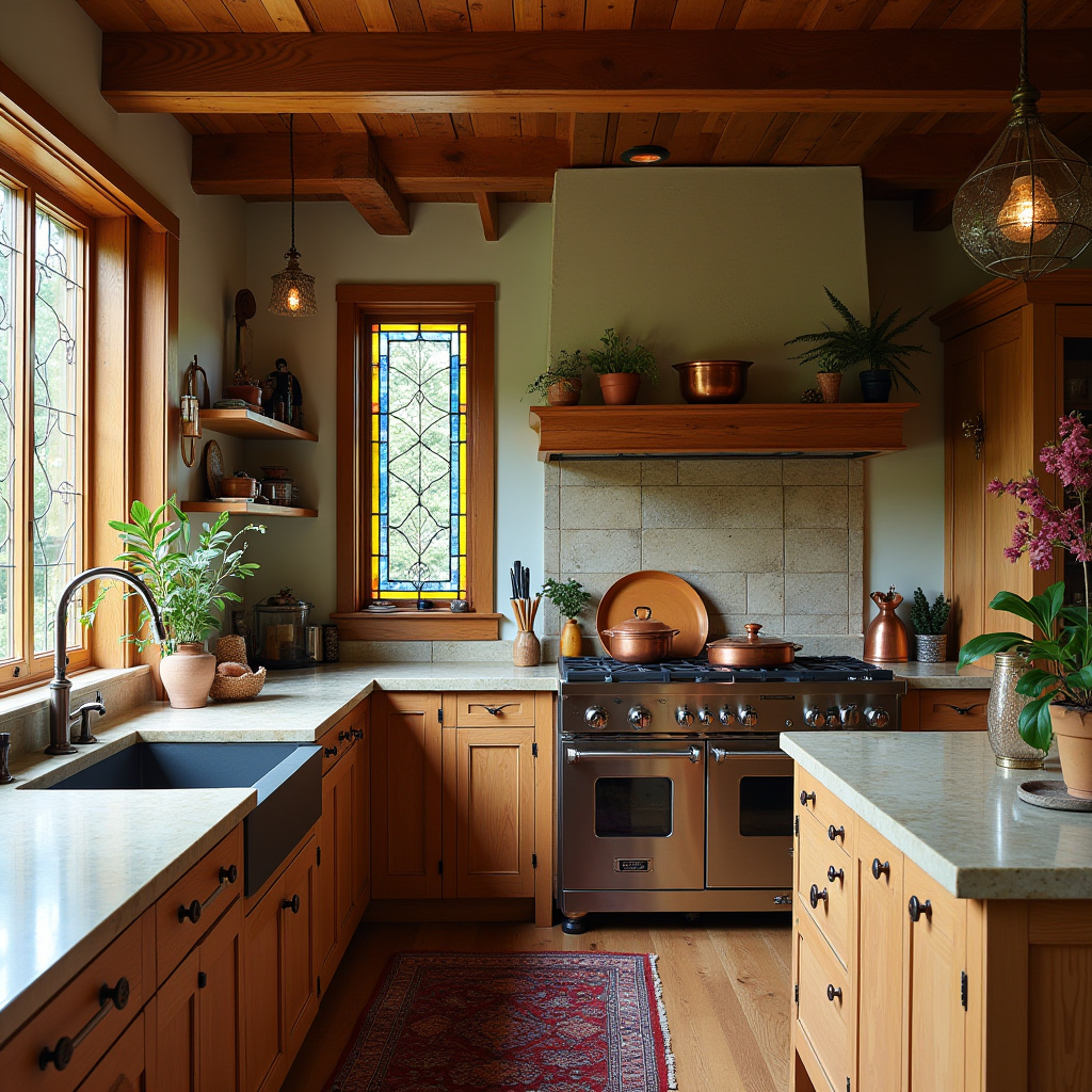boho eclectic kitchen 27