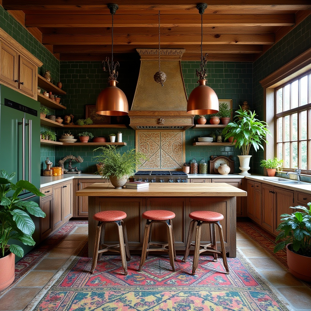boho eclectic kitchen 3