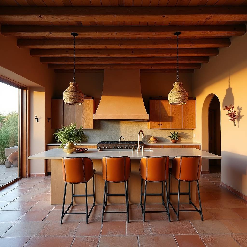 boho eclectic kitchen 33