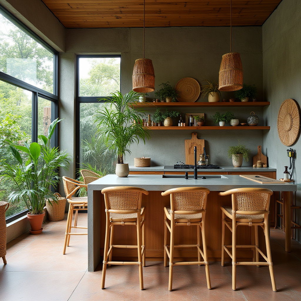 boho eclectic kitchen 7