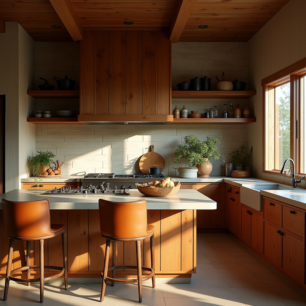 boho farmhouse kitchen 16