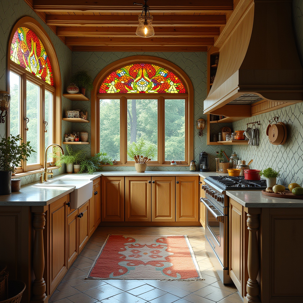 boho farmhouse kitchen 17