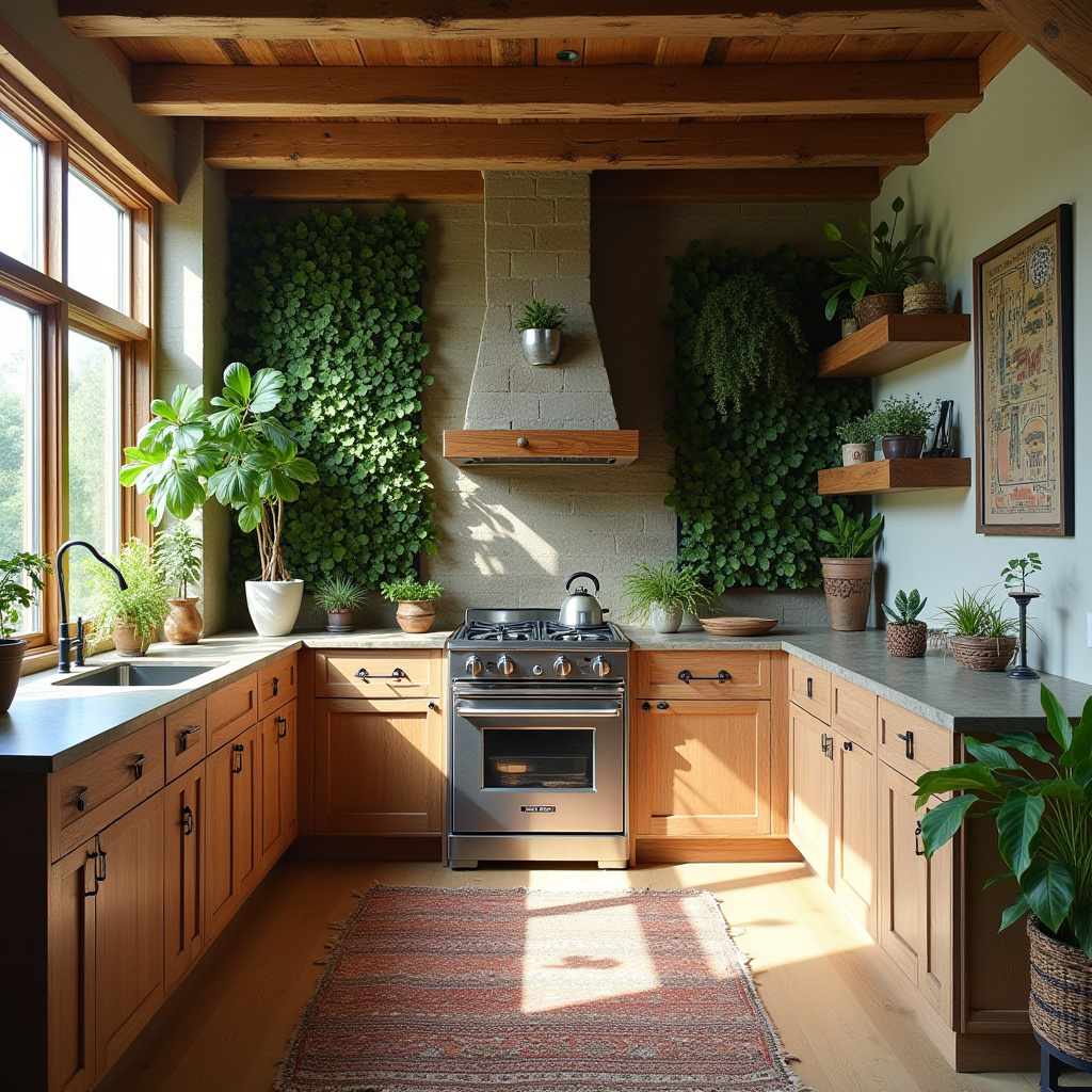 boho farmhouse kitchen 26