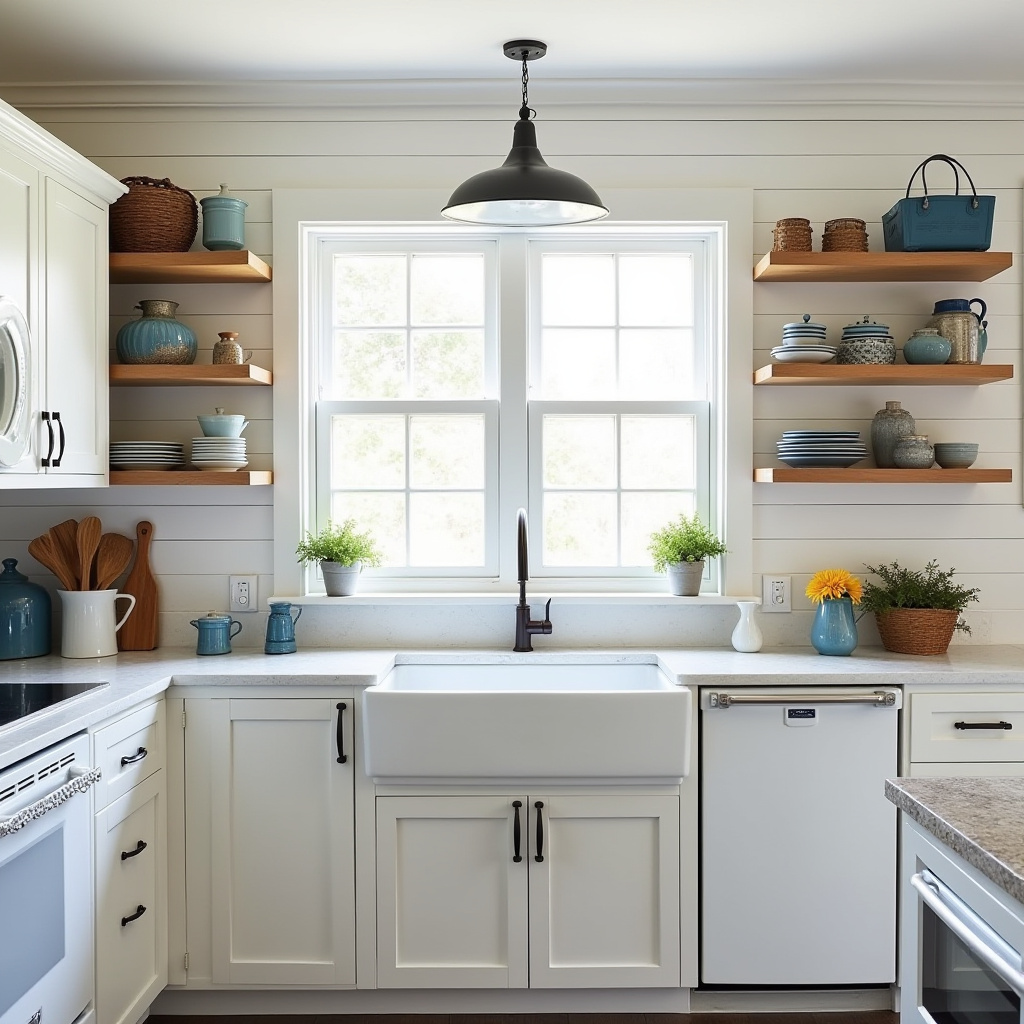 boho farmhouse kitchen 27