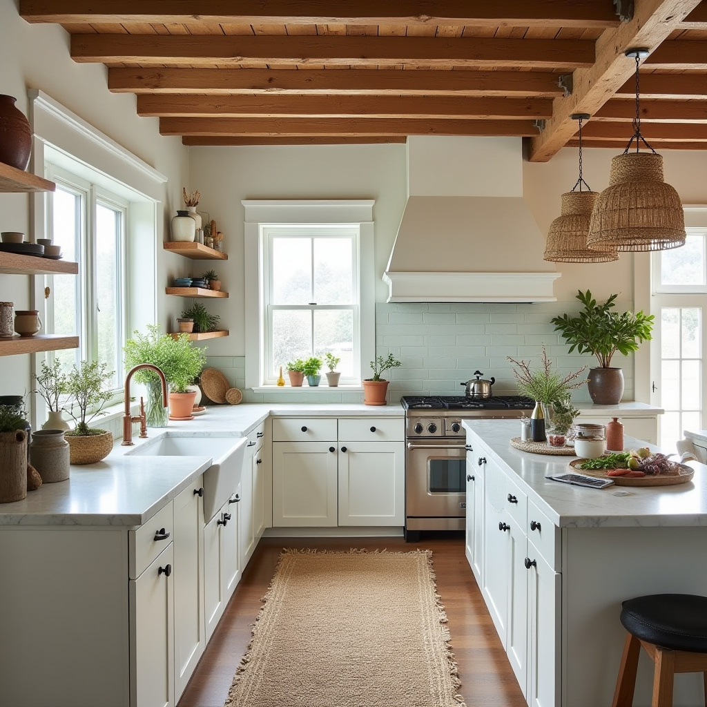 boho farmhouse kitchen 8