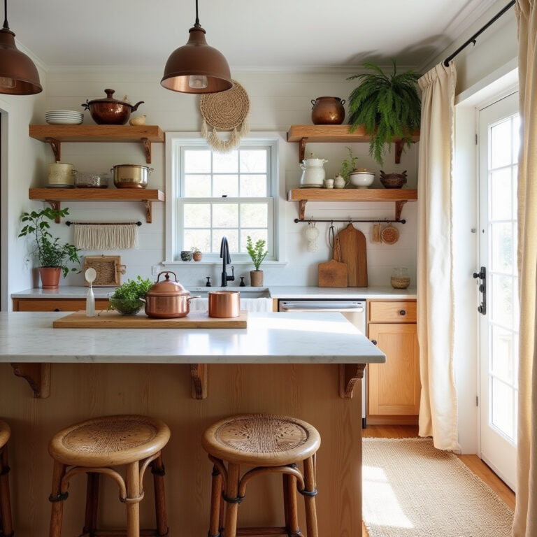 boho farmhouse kitchen decor 1