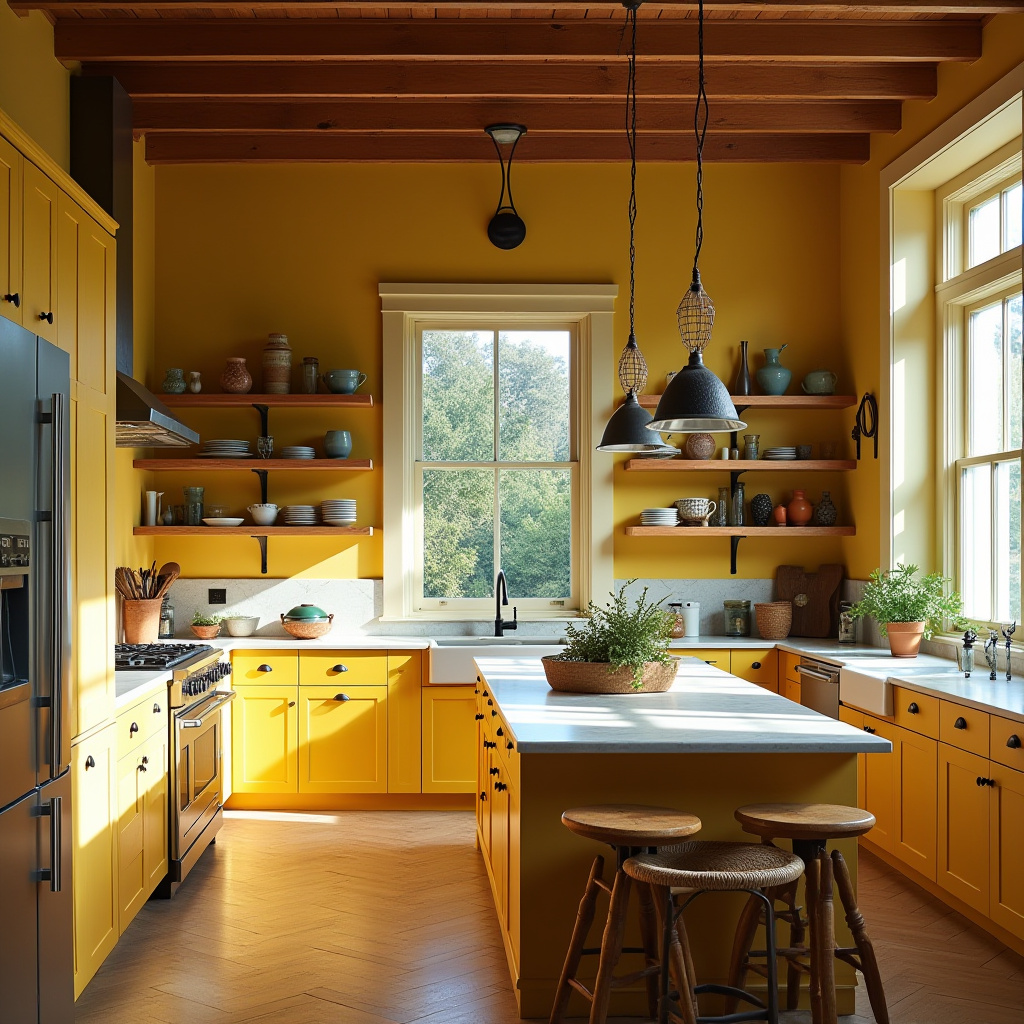 boho farmhouse kitchen decor 23