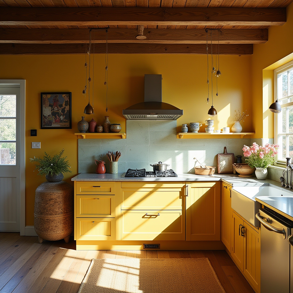 boho farmhouse kitchen decor 24