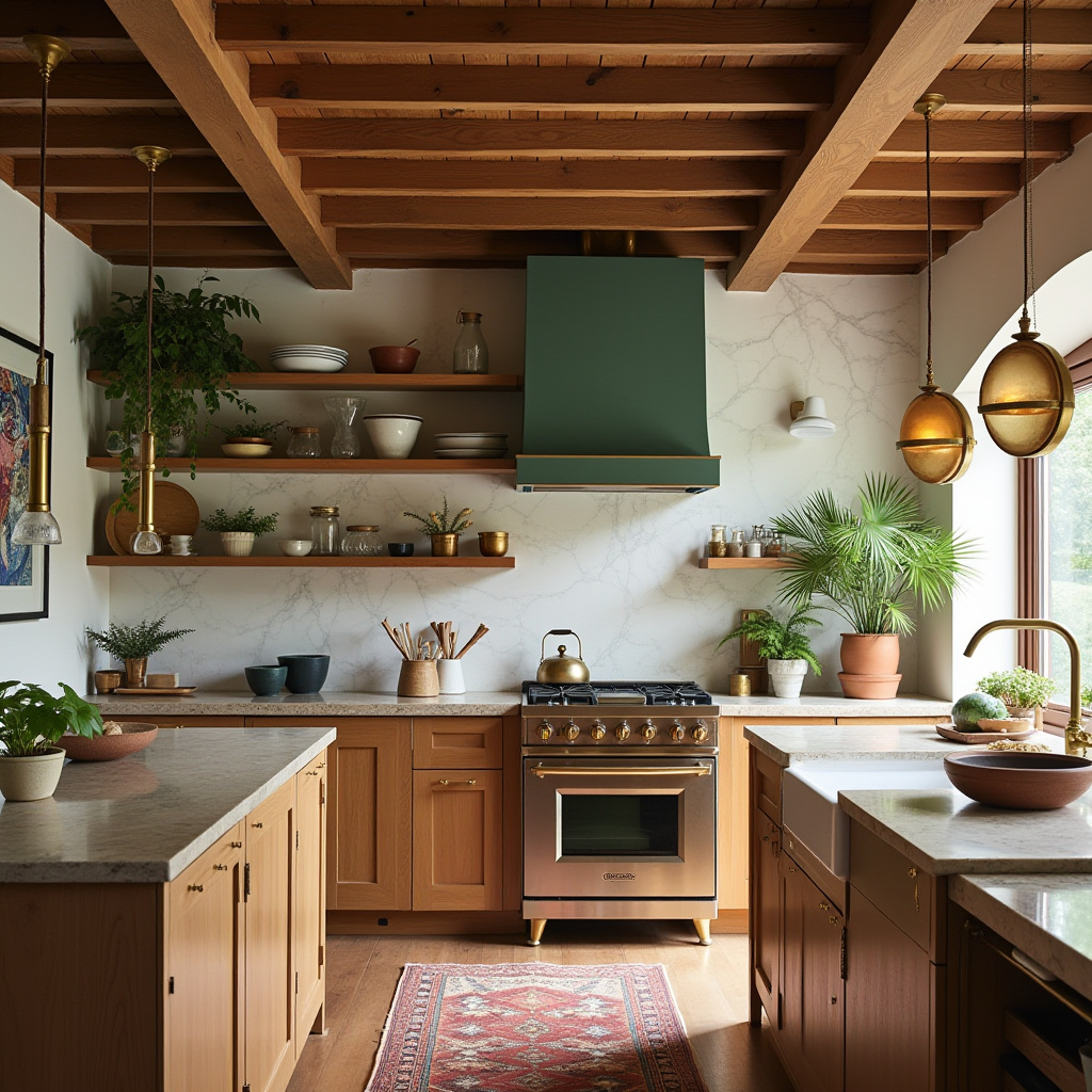 boho farmhouse kitchen decor 28