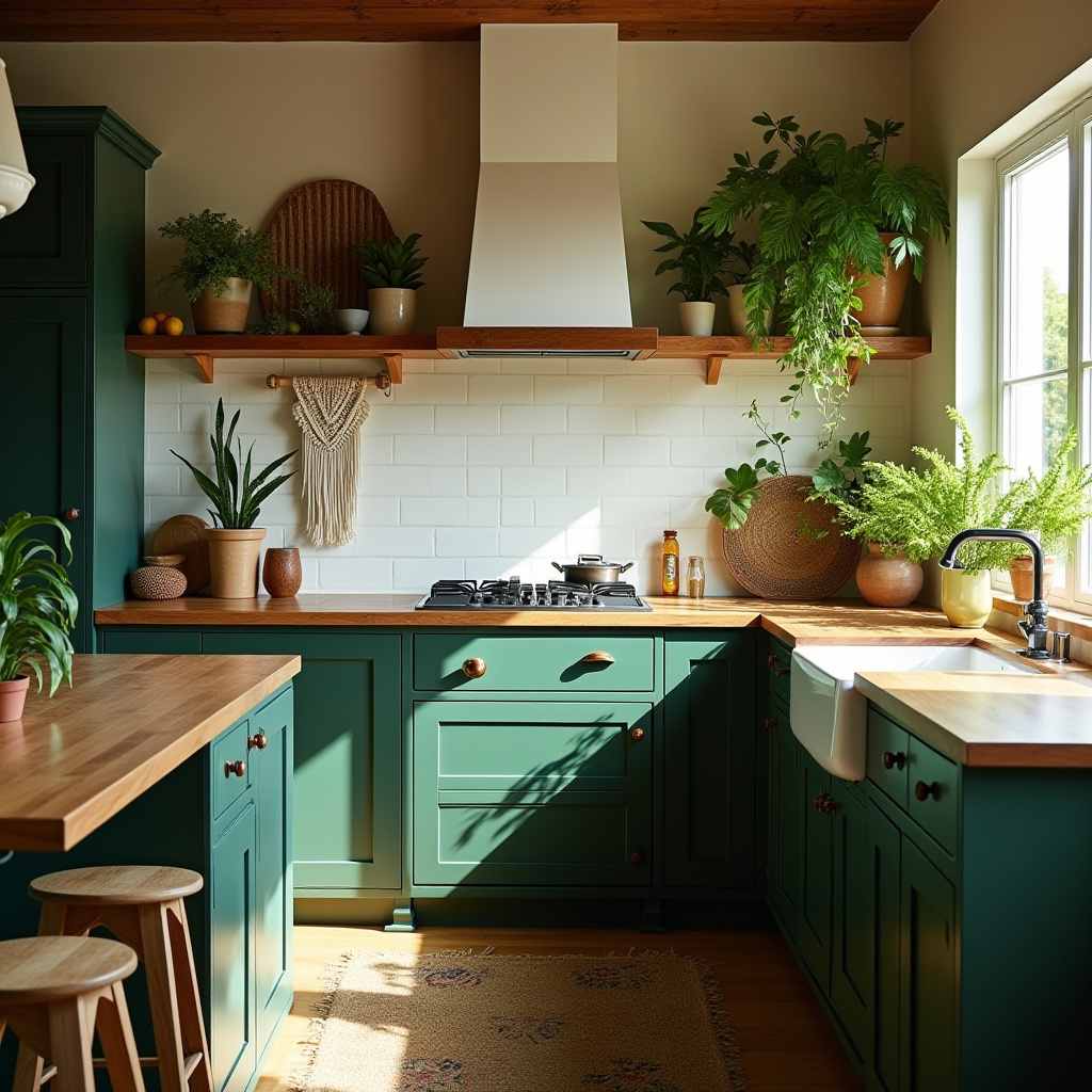 boho farmhouse kitchen decor 36
