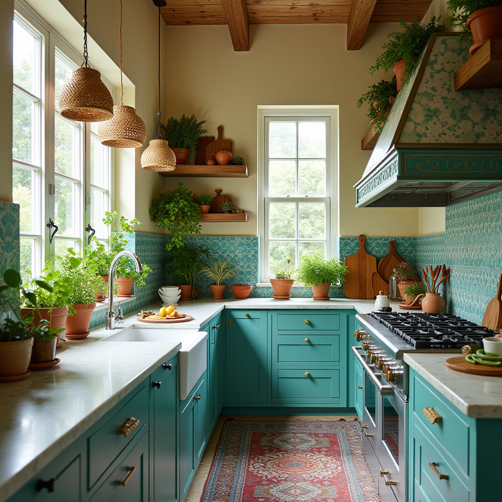 boho farmhouse kitchen ideas 15