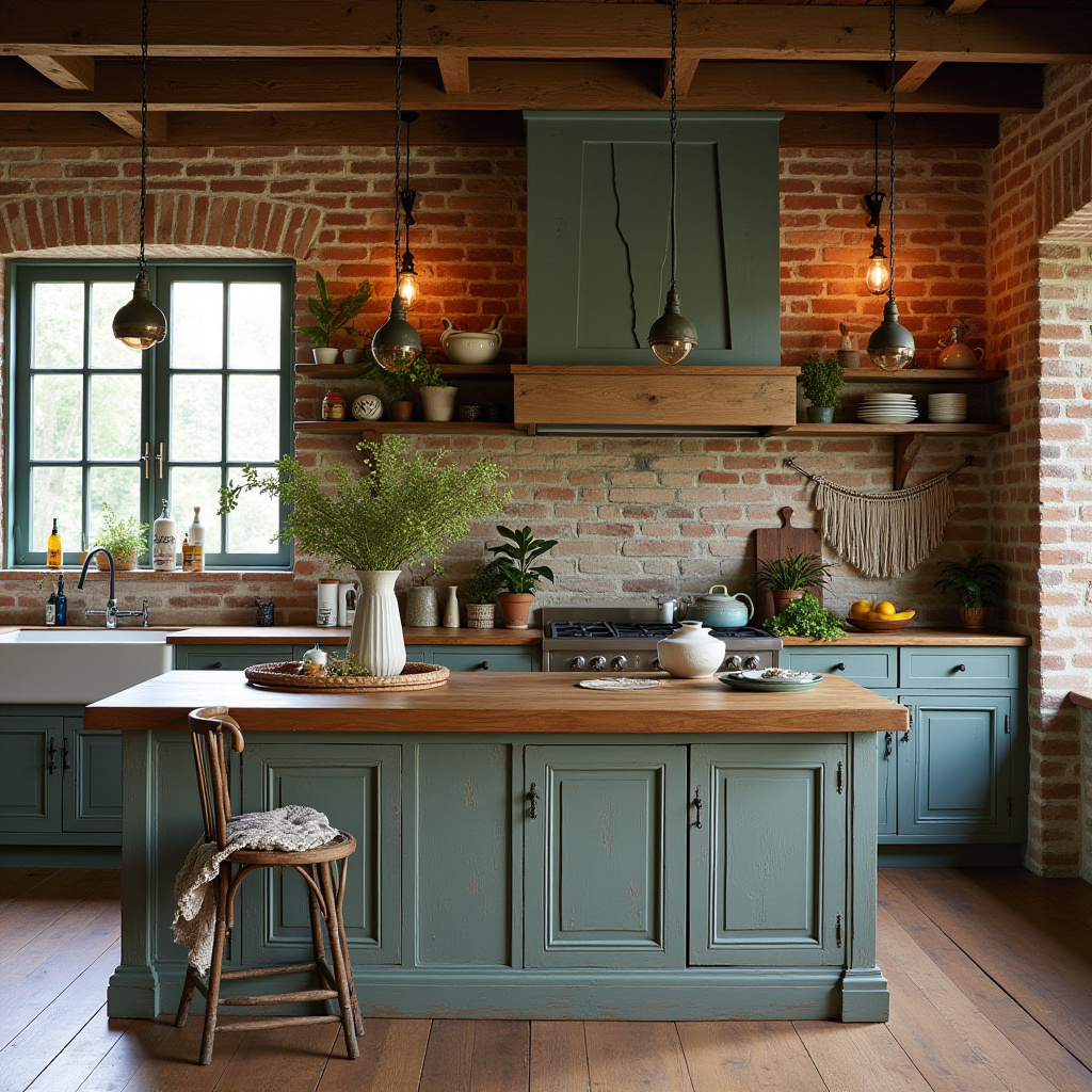 boho farmhouse kitchen ideas 3