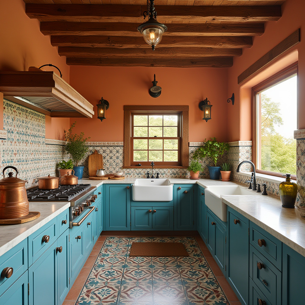 boho farmhouse kitchen ideas 34