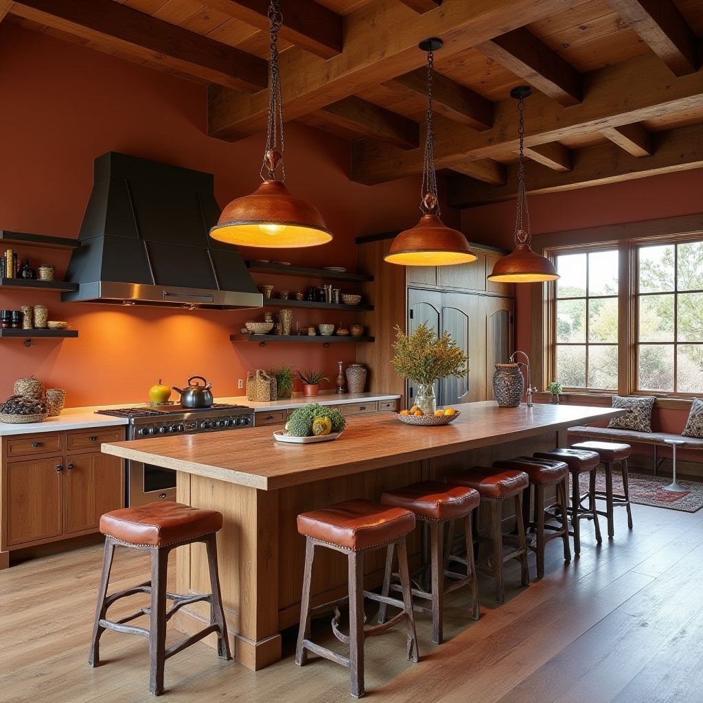 boho farmhouse kitchen ideas 35