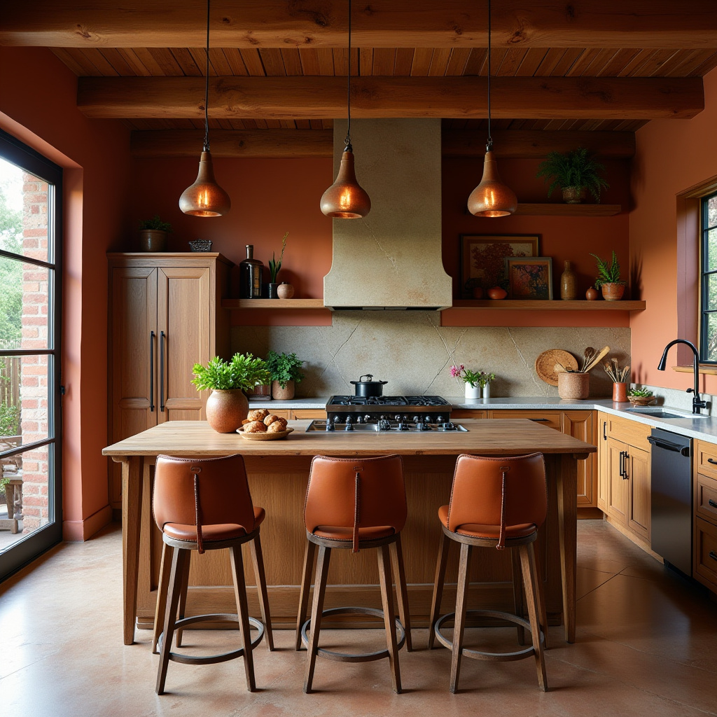 boho farmhouse kitchen ideas 36