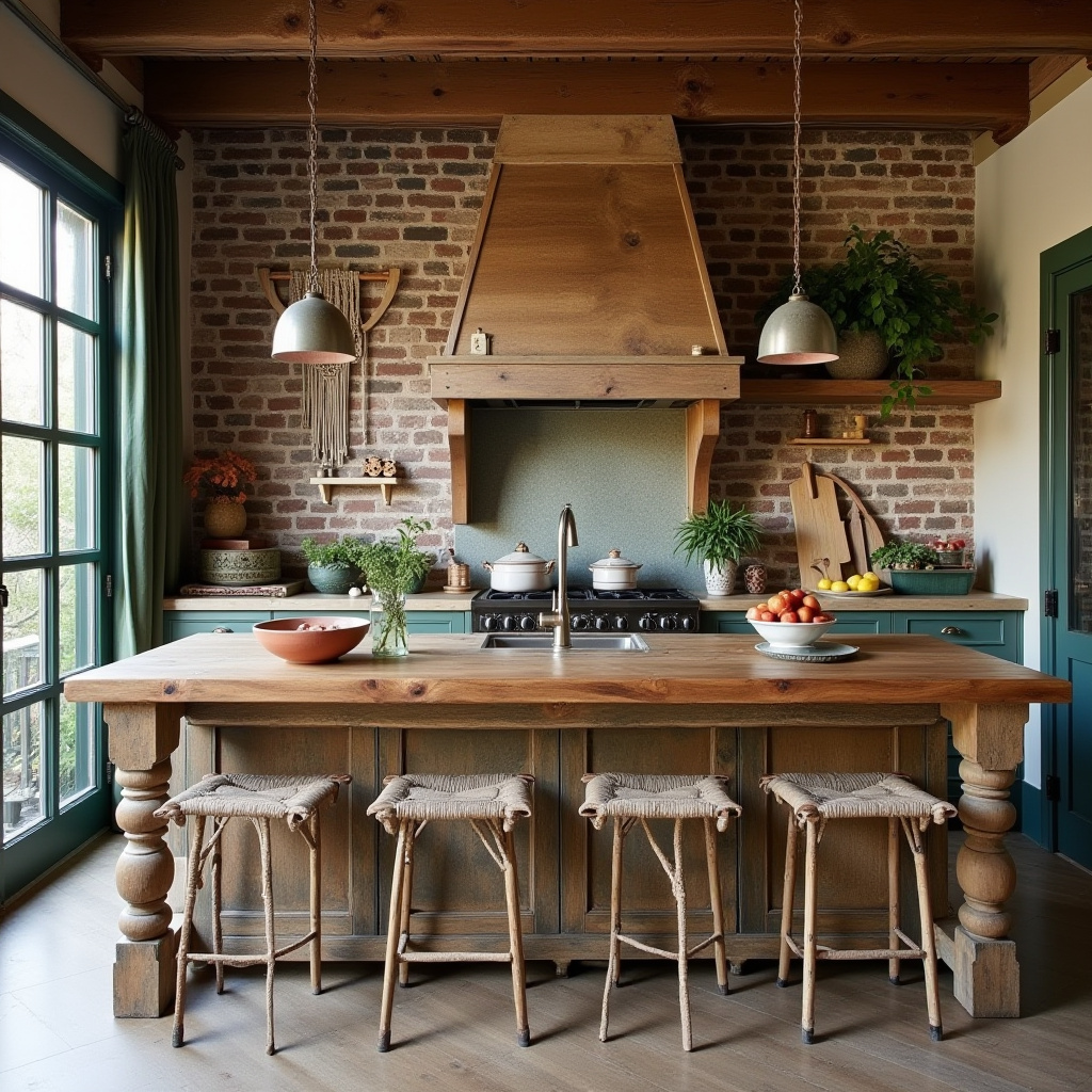 boho farmhouse kitchen ideas 4