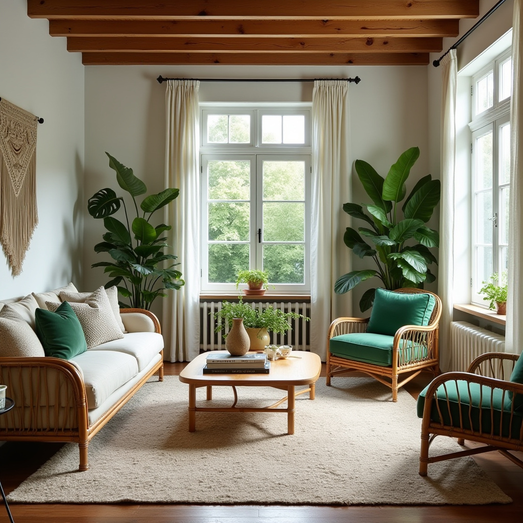 boho farmhouse living room 17