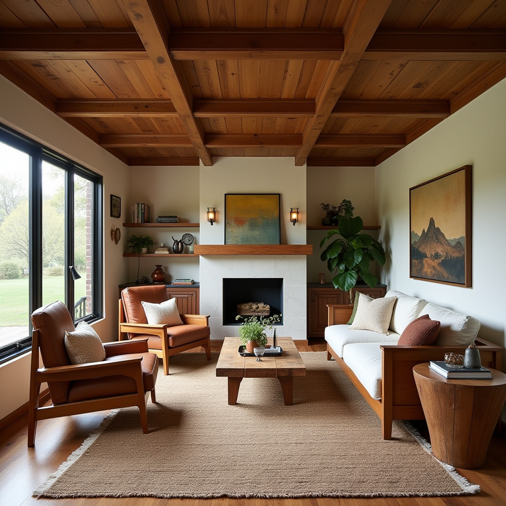 boho farmhouse living room 22