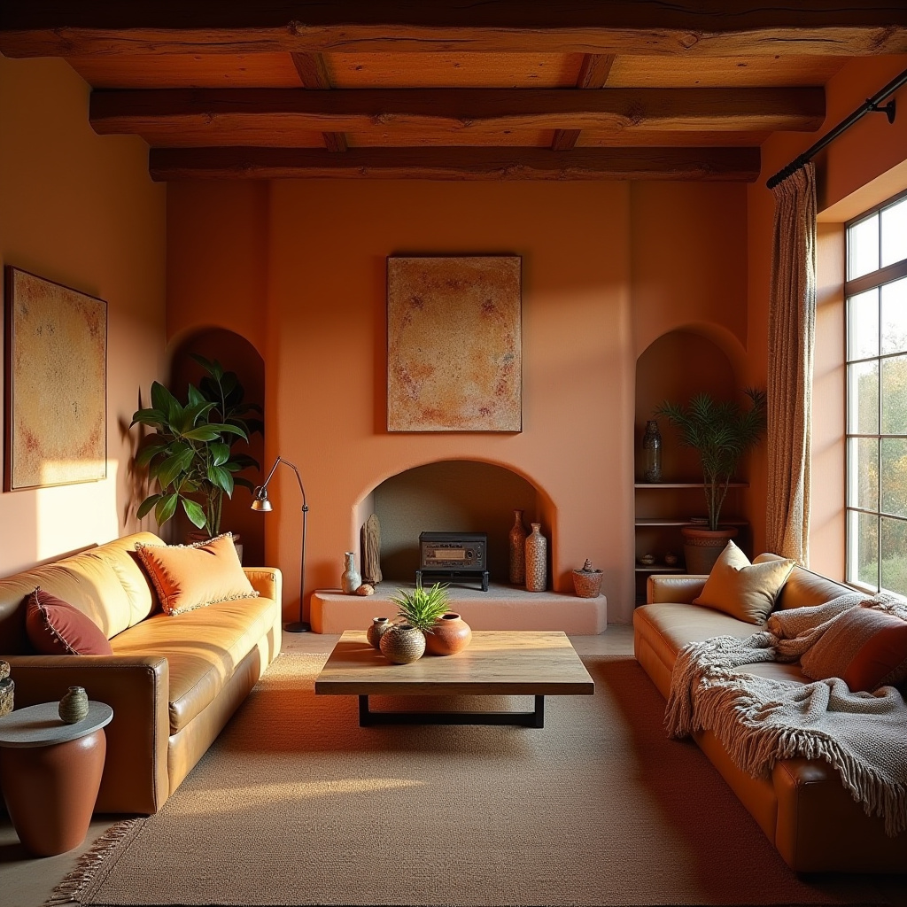 boho farmhouse living room 32