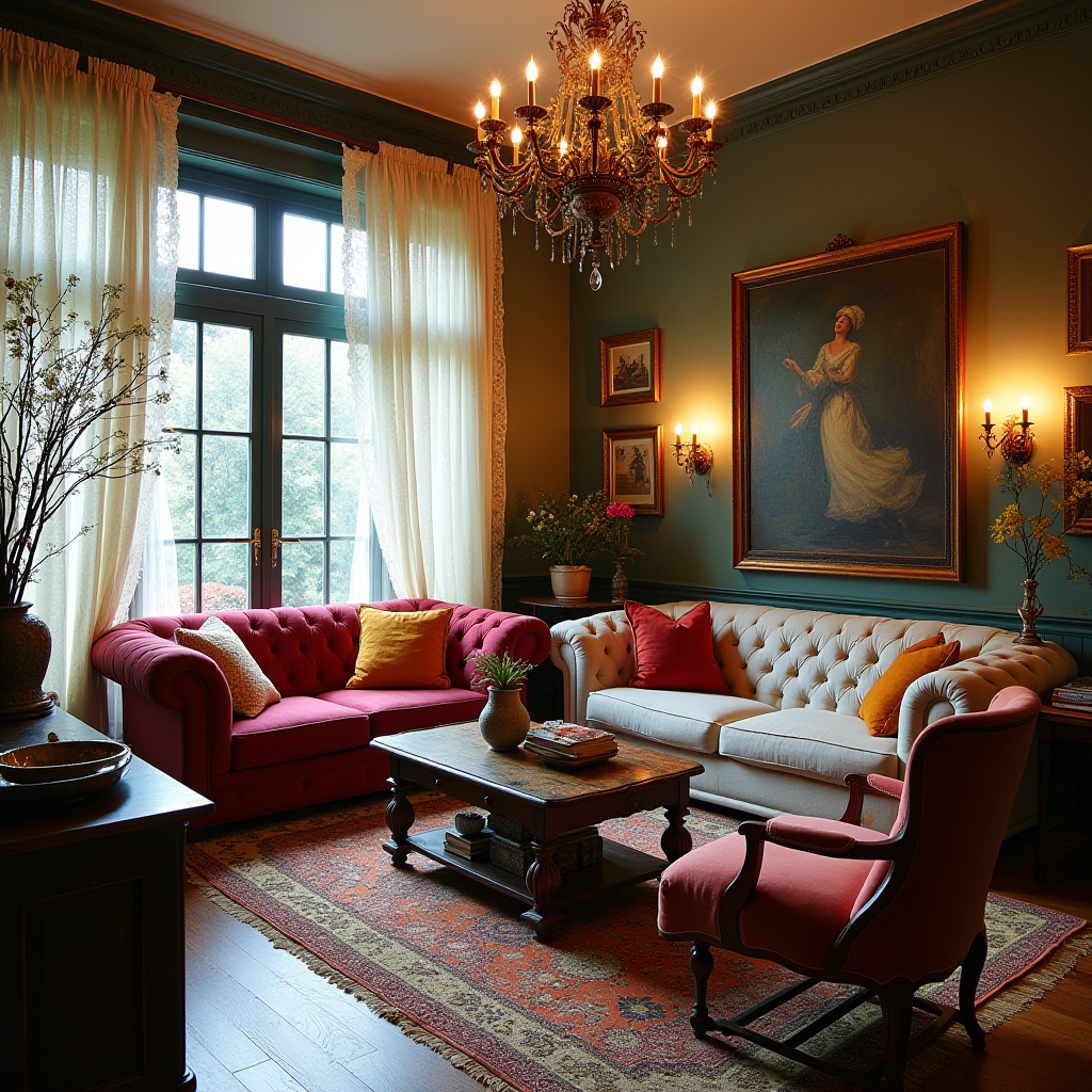 boho farmhouse living room 38