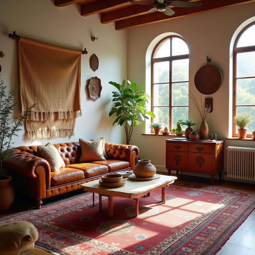 boho farmhouse living room 7