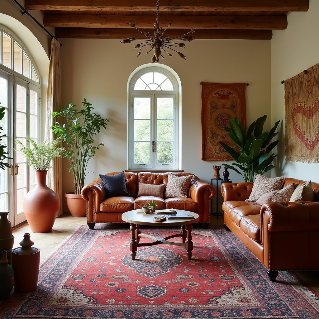 boho farmhouse living room 8