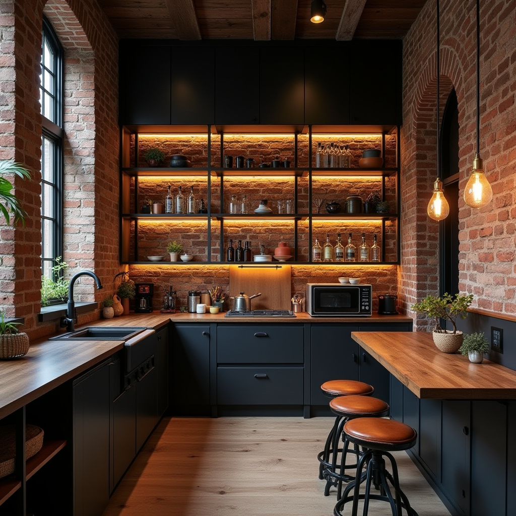 boho galley kitchen 10