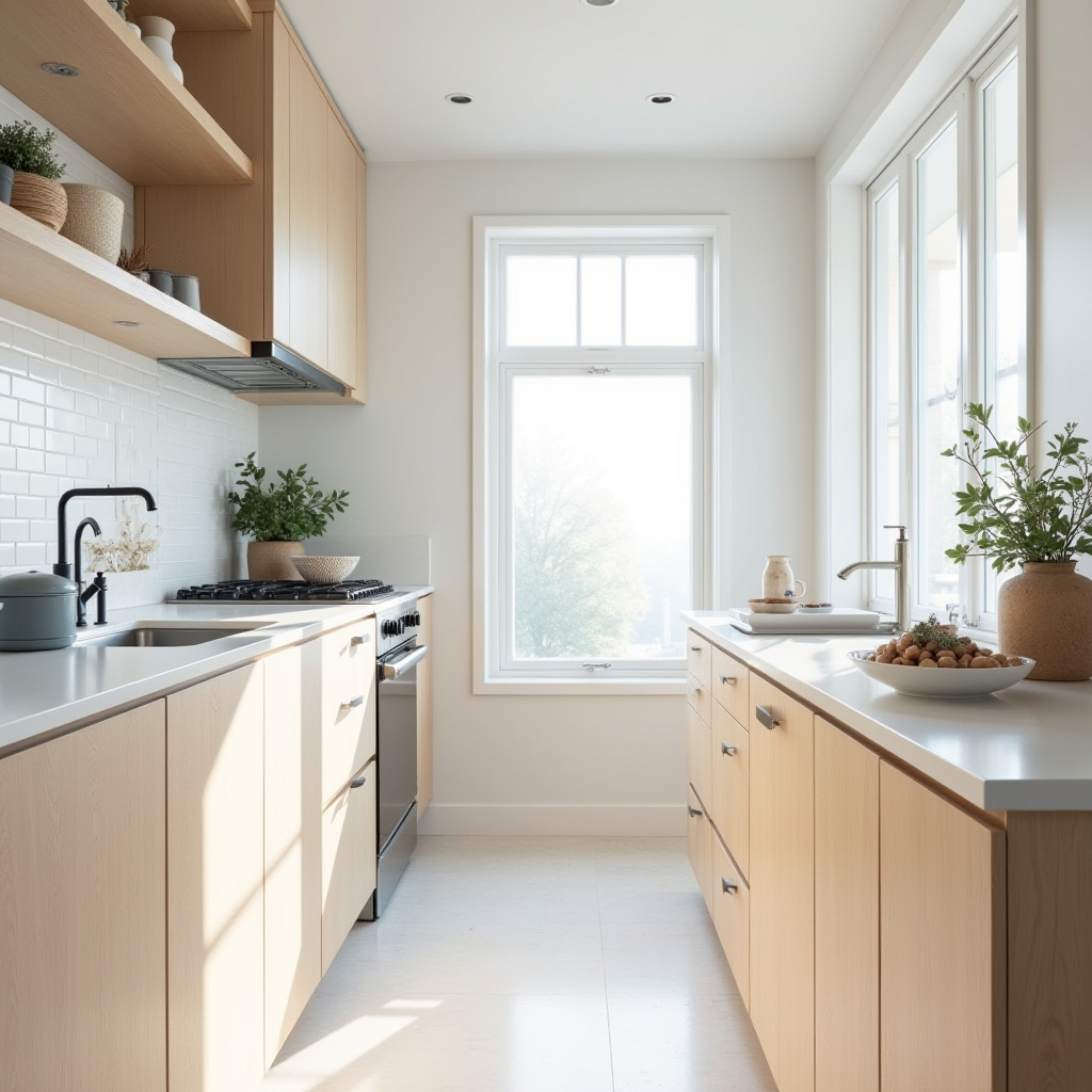 boho galley kitchen 11