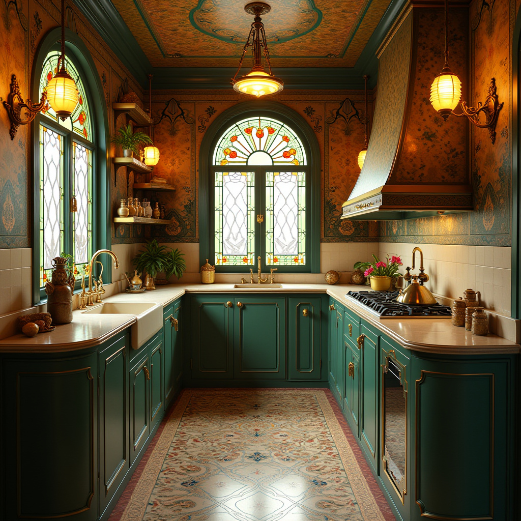 boho galley kitchen 15