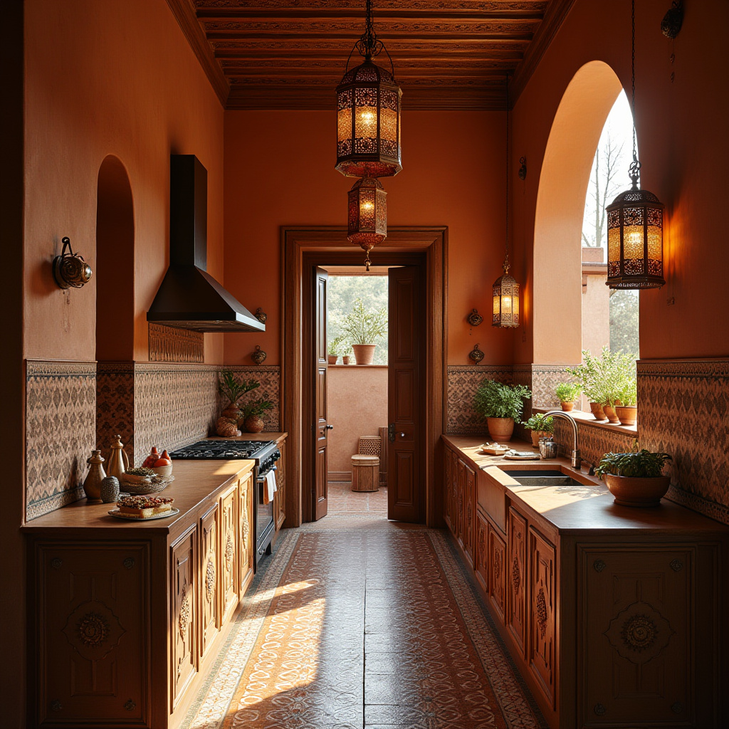 boho galley kitchen 19