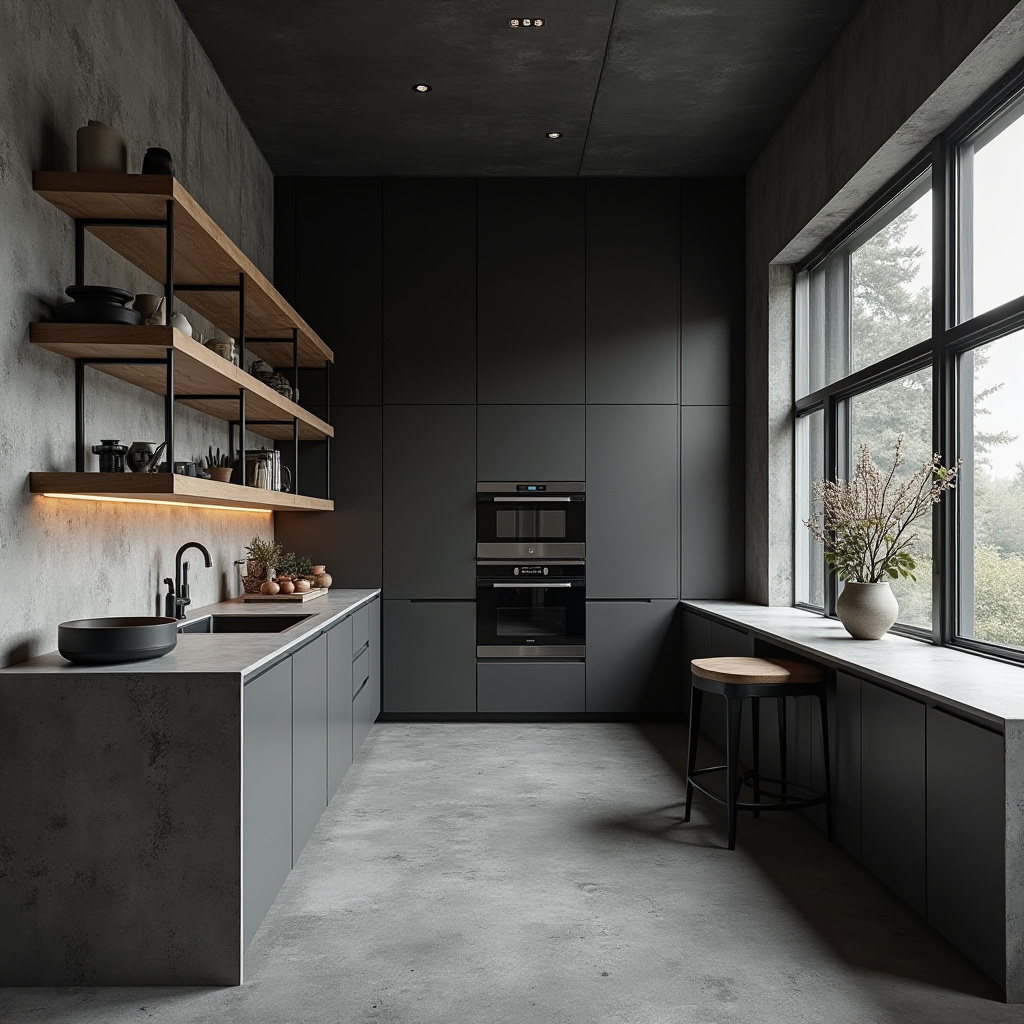 boho galley kitchen 29