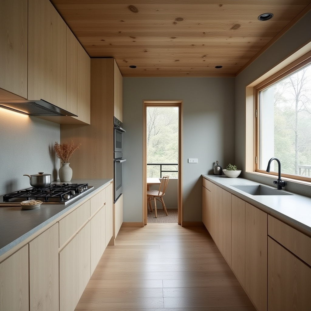 boho galley kitchen 32