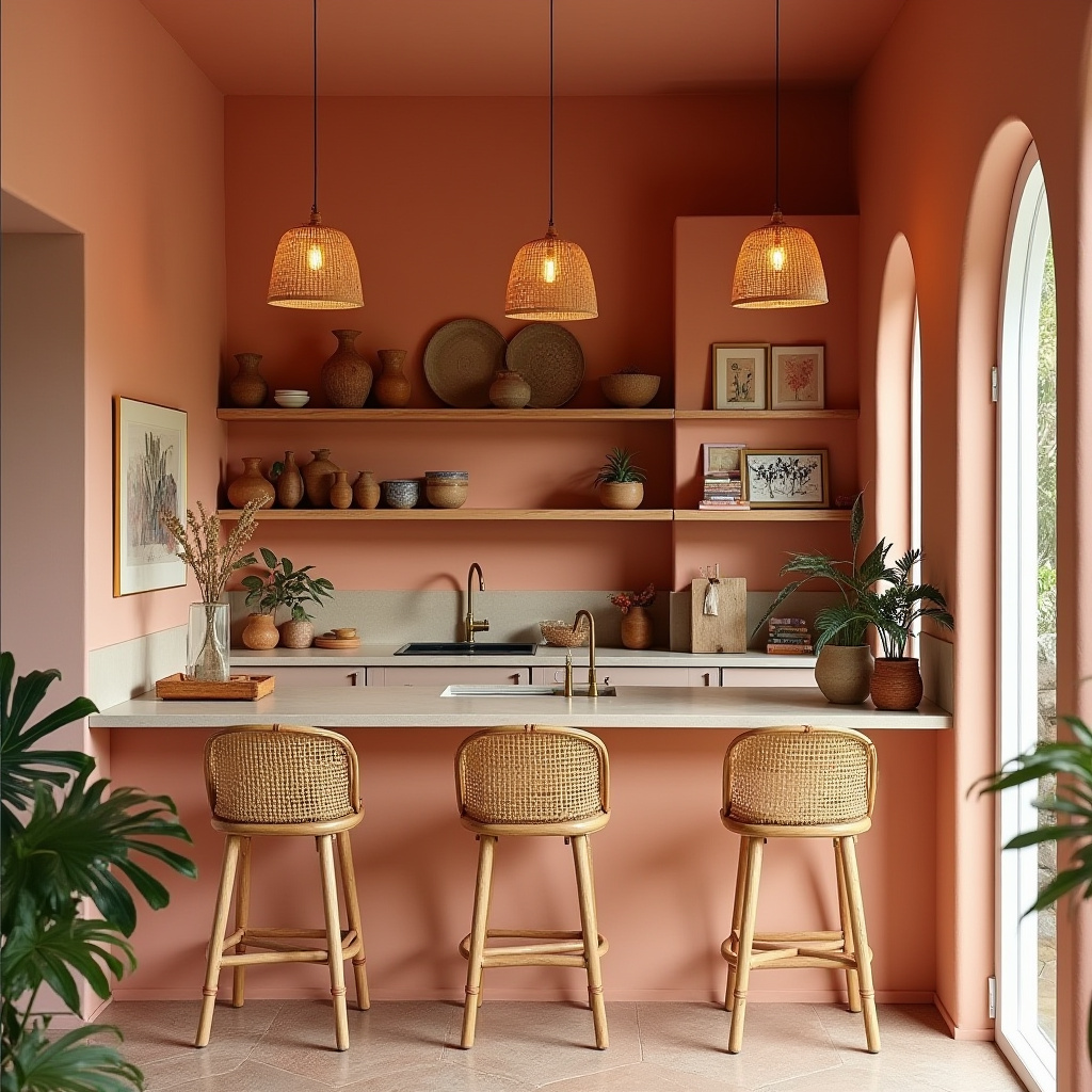 boho galley kitchen 6