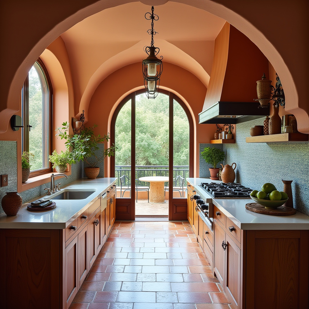 boho galley kitchen 8