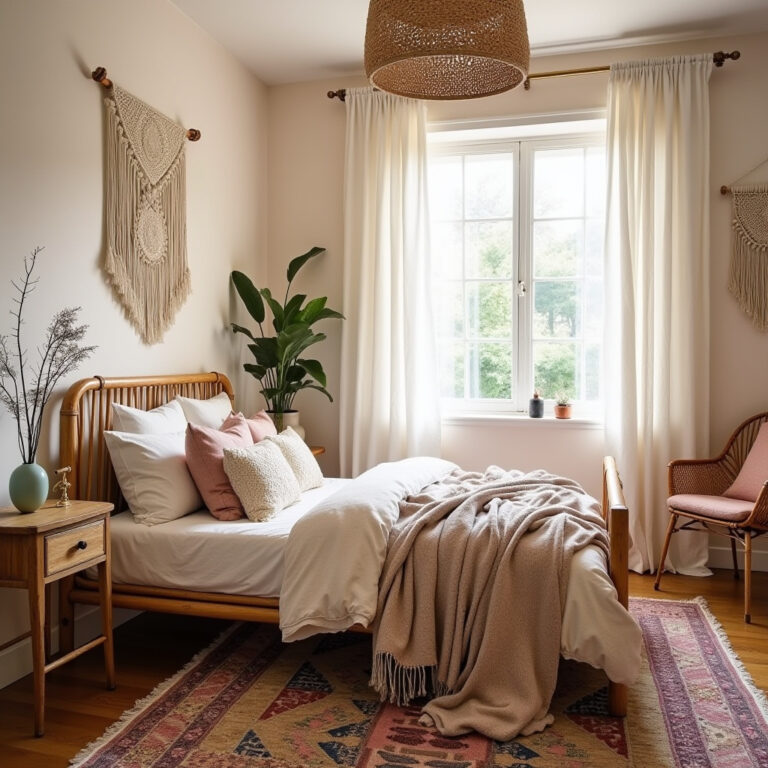 boho girls bedroom 1