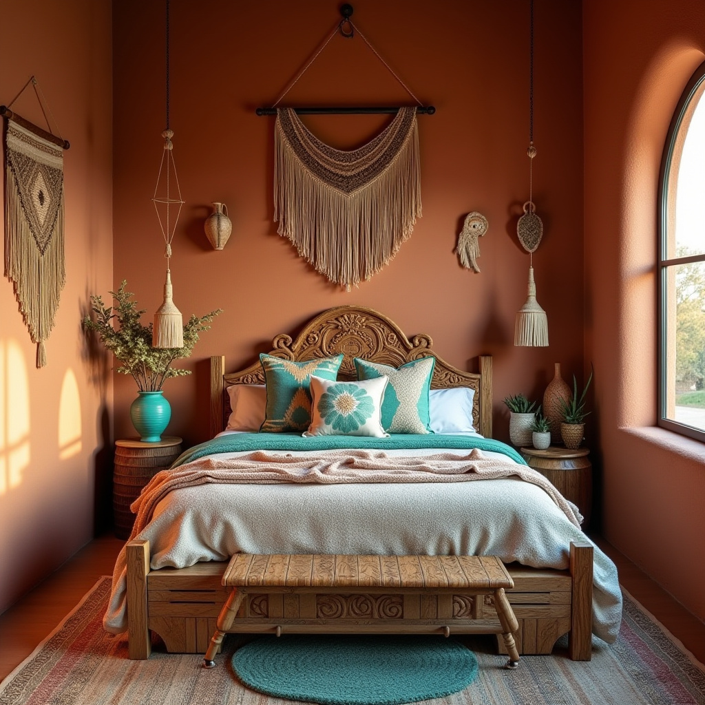 boho girls bedroom 37