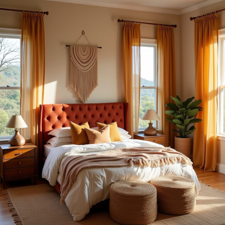 boho glam bedroom 1
