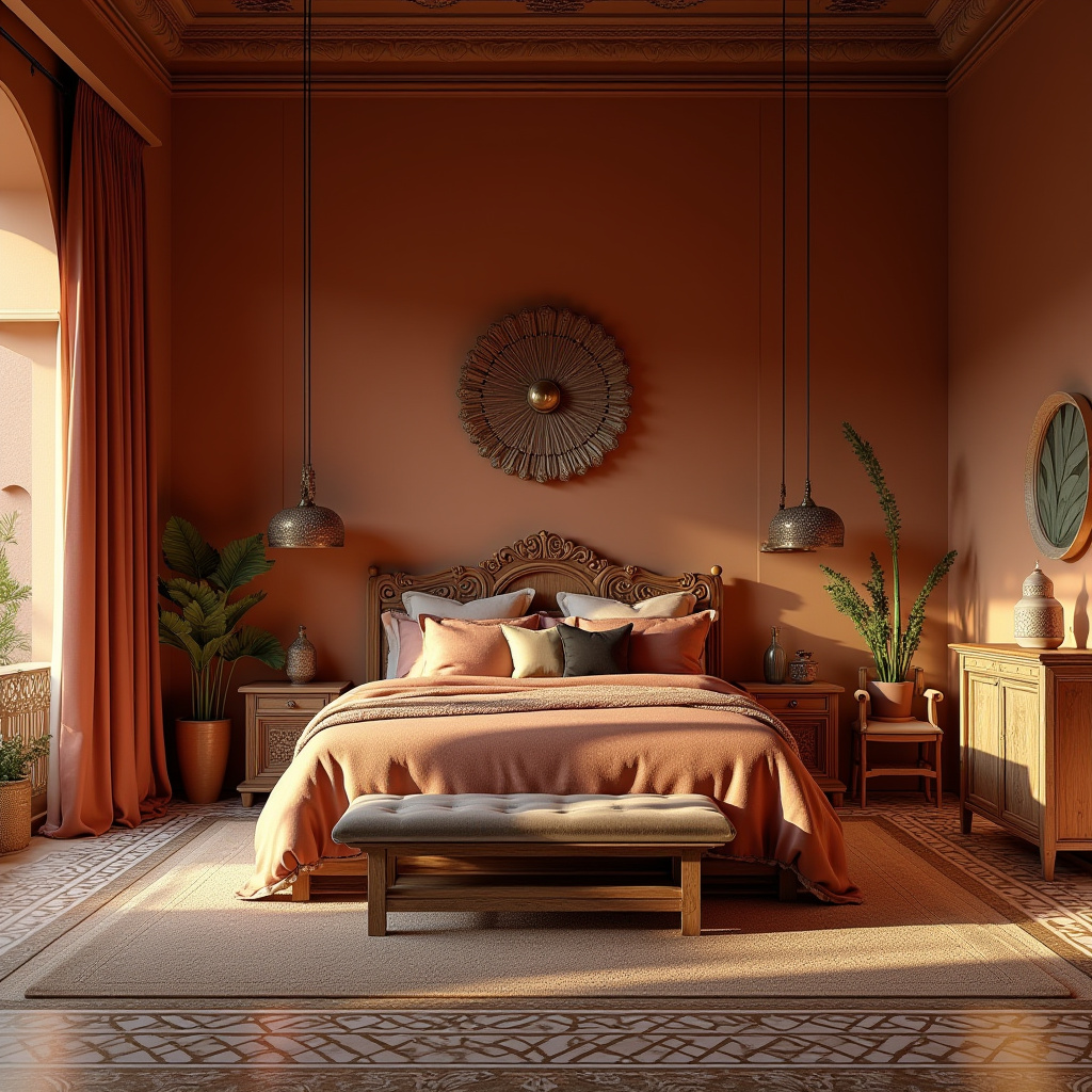 boho glam bedroom 23