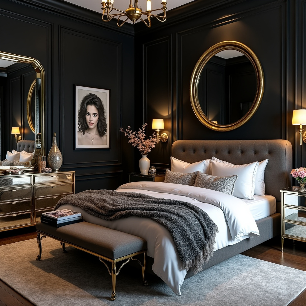 boho glam bedroom 34