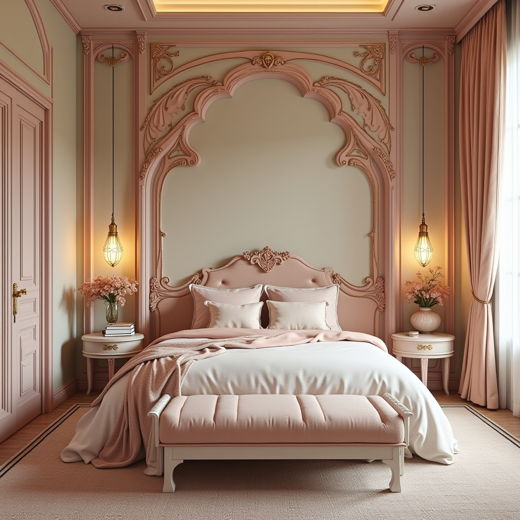 boho glam bedroom 37