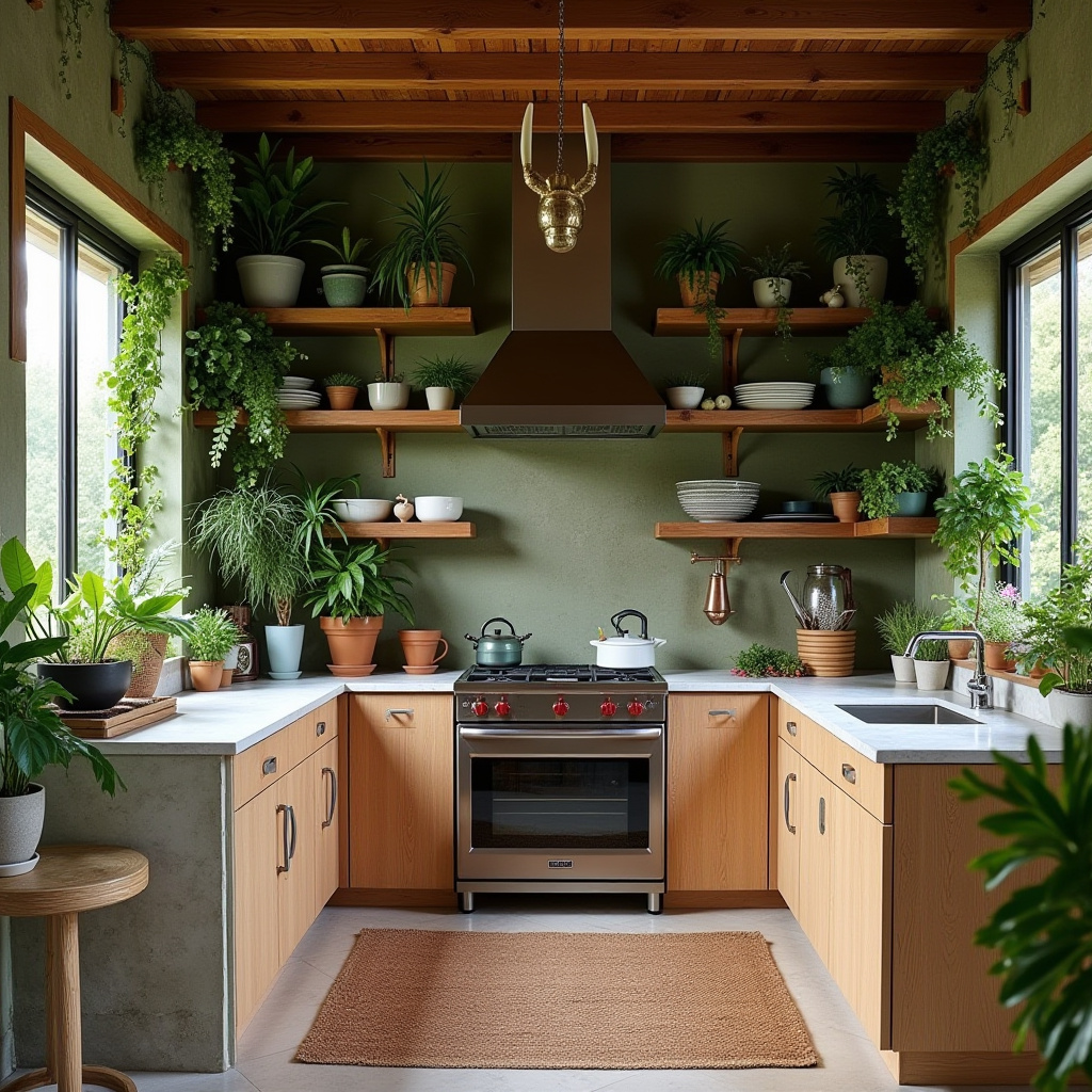 boho house decor kitchen 27