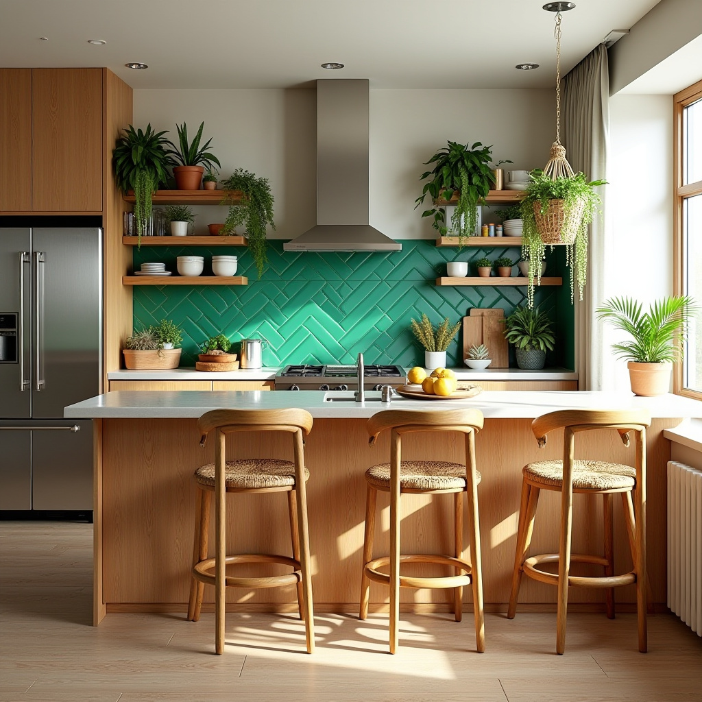 boho house decor kitchen 33
