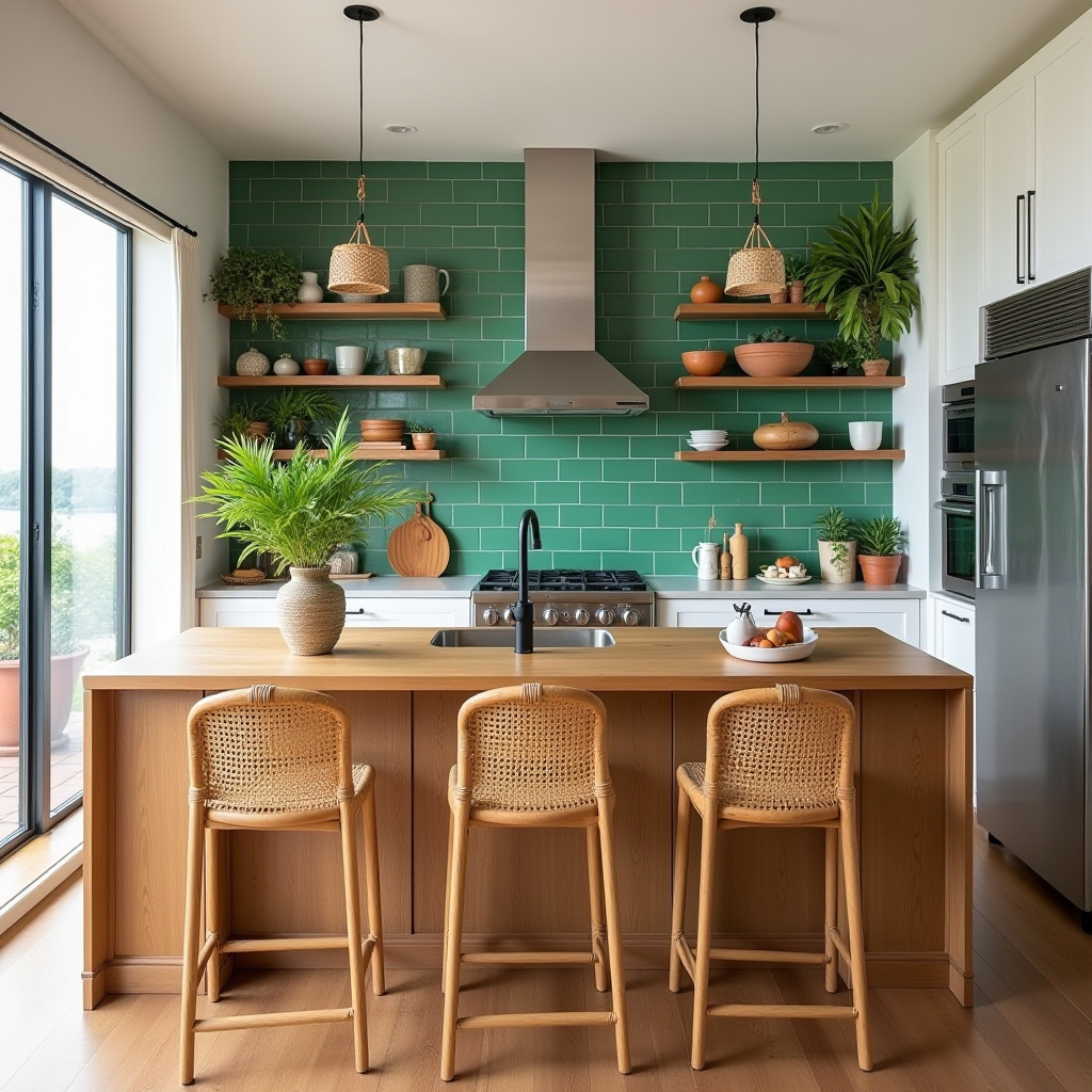 boho house decor kitchen 34